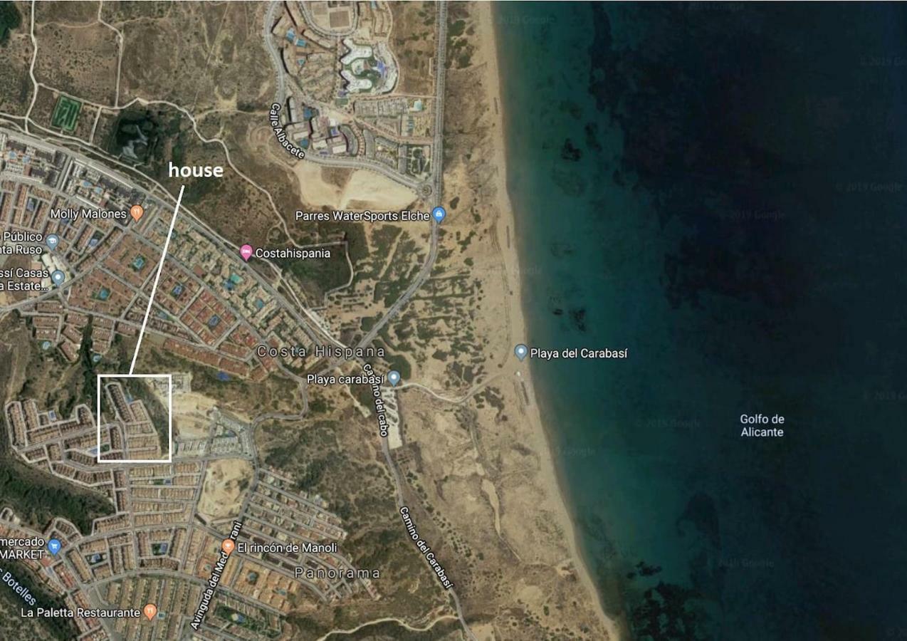 גראן אלקנט Bungalow Con Terraza, Piscina Y Vistas Al Mar מראה חיצוני תמונה